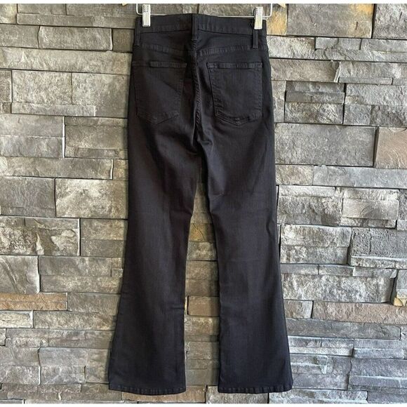 Reformation Flood & Flare Black Pants Size‎ 25 Waist Stretch Womens - Picture 2 of 6